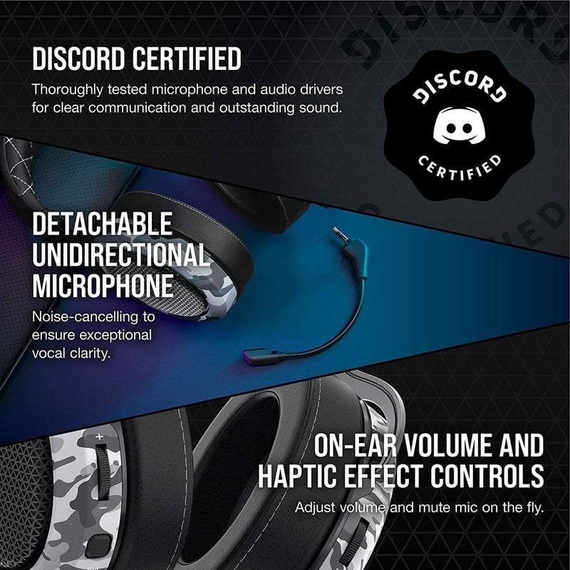 CORSAIR HEADSET HS60 HAPTIC WITH HAPTIC BASS - SWIFT PERIPHERALS105097