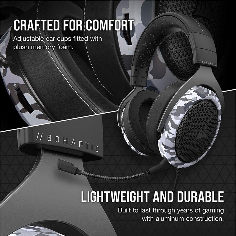 CORSAIR HEADSET HS60 HAPTIC WITH HAPTIC BASS - SWIFT PERIPHERALS105097