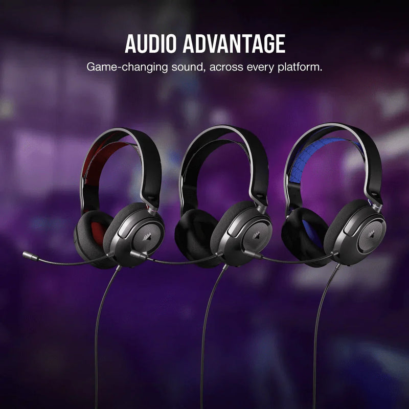 CORSAIR HS35 SURROUND V2 HEADSET CARBON CA - 9011386 - AP - SWIFT PERIPHERALSCRHS0080