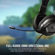 CORSAIR HS35 V2 HEADSET CARBON CA - 9011377 - AP - SWIFT PERIPHERALSCRHS0078