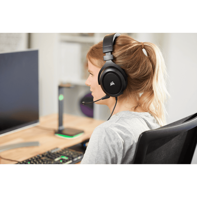 CORSAIR HS50 PRO STEREO BLUE GAMING HEADSET - SWIFT PERIPHERALS105096