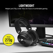 CORSAIR HS55 STEREO HEADSET CARBON CA - 9011260 - AP - SWIFT PERIPHERALSCRHS0086