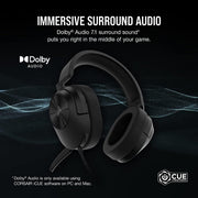 CORSAIR HS55 SURROUND HEADSET CARBON - SWIFT PERIPHERALSCRHS0071