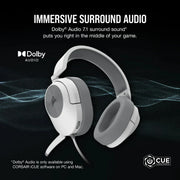 CORSAIR HS55 SURROUND HEADSET WHITE CA - 9011266 - AP - SWIFT PERIPHERALSCRHS0072