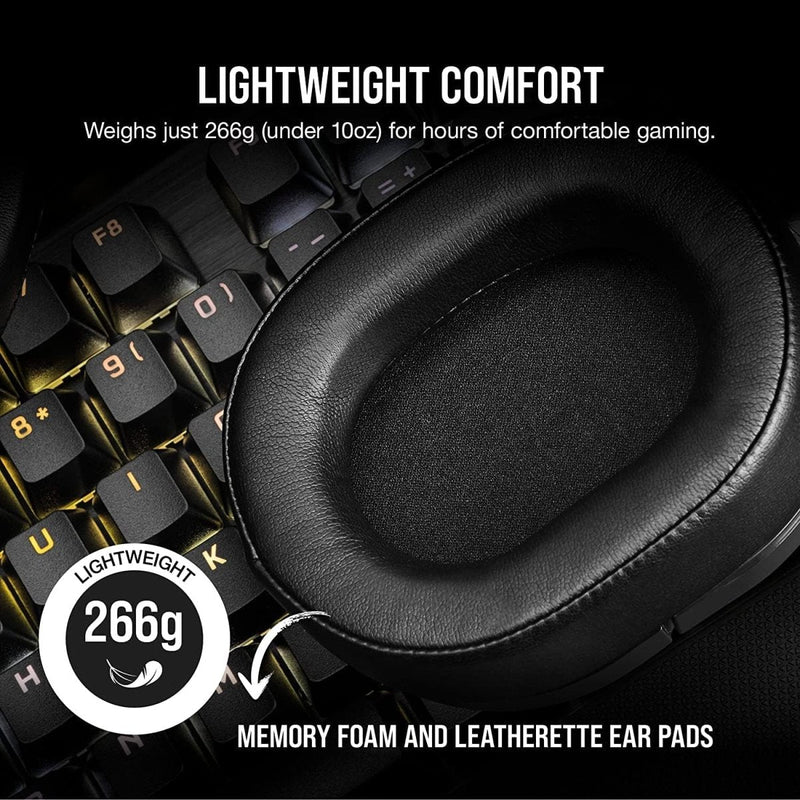CORSAIR HS55 WIRELESS HEADSET CARBON CA - 9011280 - AP - SWIFT PERIPHERALSCRHS0081