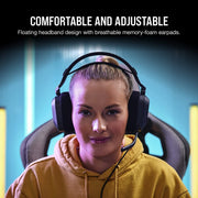 CORSAIR HS80 RGB USB WIRED GAMING HEADSET CARBON - SWIFT PERIPHERALSCRMX0141