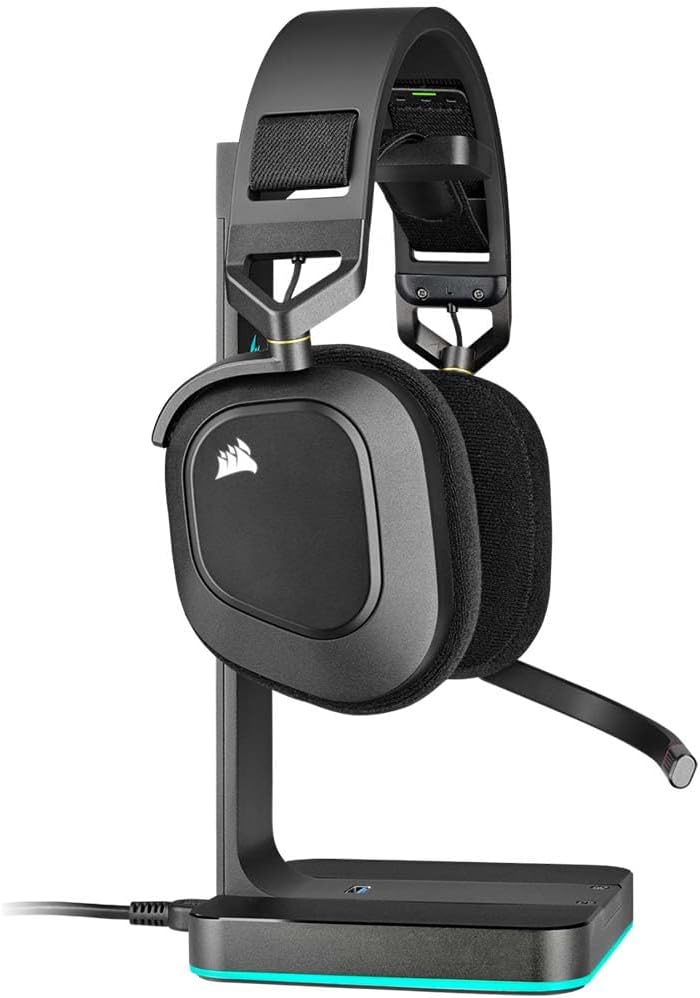 CORSAIR HS80 RGB WIRELESS HEADSET CARBON - SWIFT PERIPHERALSCRHS0067