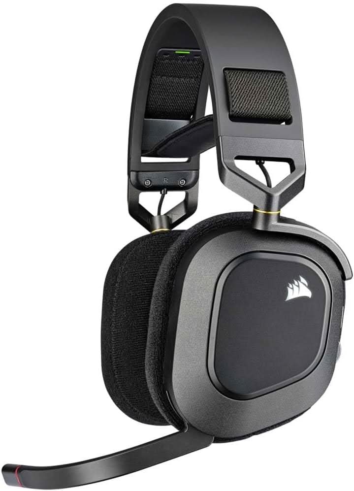 CORSAIR HS80 RGB WIRELESS HEADSET CARBON - SWIFT PERIPHERALSCRHS0067