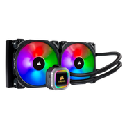 CORSAIR HYDRO SERIES, H115I RGB PLATINUM, 280MM RADIATOR, DUAL 140MM ML SERIES PWM FANS, RGB LIGHTING AND FAN CONTROL WITH SOFTWARE, LIQUID CPU COOLER - SWIFT PERIPHERALSCooler-041