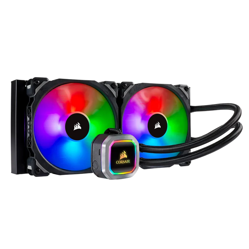 CORSAIR HYDRO SERIES, H115I RGB PLATINUM, 280MM RADIATOR, DUAL 140MM ML SERIES PWM FANS, RGB LIGHTING AND FAN CONTROL WITH SOFTWARE, LIQUID CPU COOLER - SWIFT PERIPHERALSCooler-041