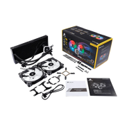 CORSAIR HYDRO SERIES, H115I RGB PLATINUM, 280MM RADIATOR, DUAL 140MM ML SERIES PWM FANS, RGB LIGHTING AND FAN CONTROL WITH SOFTWARE, LIQUID CPU COOLER - SWIFT PERIPHERALSCooler-041