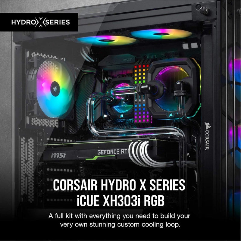 CORSAIR HYDRO X SERIES, ICUE XH303I RGB CUSTOM COOLING KIT - SWIFT PERIPHERALS1082209
