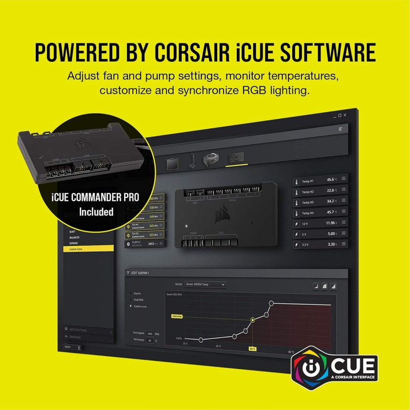 CORSAIR HYDRO X SERIES, ICUE XH303I RGB CUSTOM COOLING KIT - SWIFT PERIPHERALS1082209