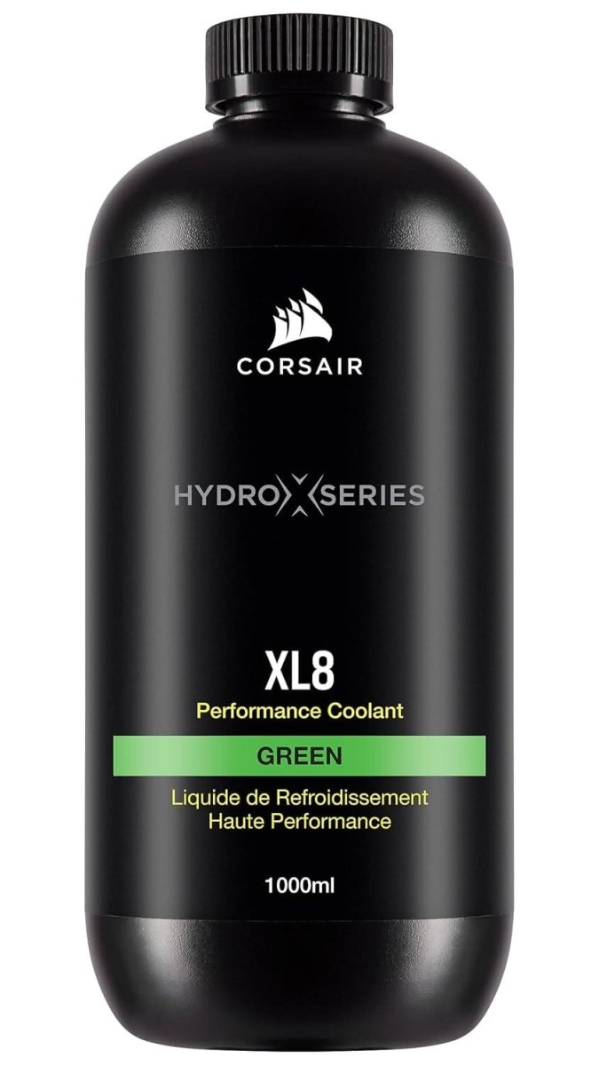 CORSAIR HYDRO X SERIES, XL8, PERFORMANCE COOLANT, 1L, TRANSLUCENT GREEN - SWIFT PERIPHERALS1093052