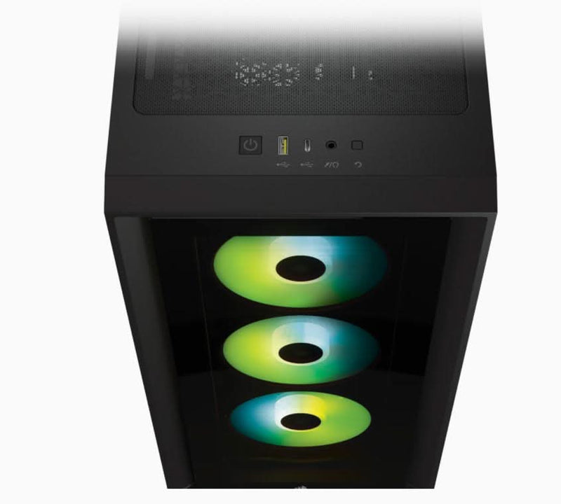 CORSAIR ICUE 4000X RGB MID - TOWER ATX CABINET BLACK - SWIFT PERIPHERALS105188