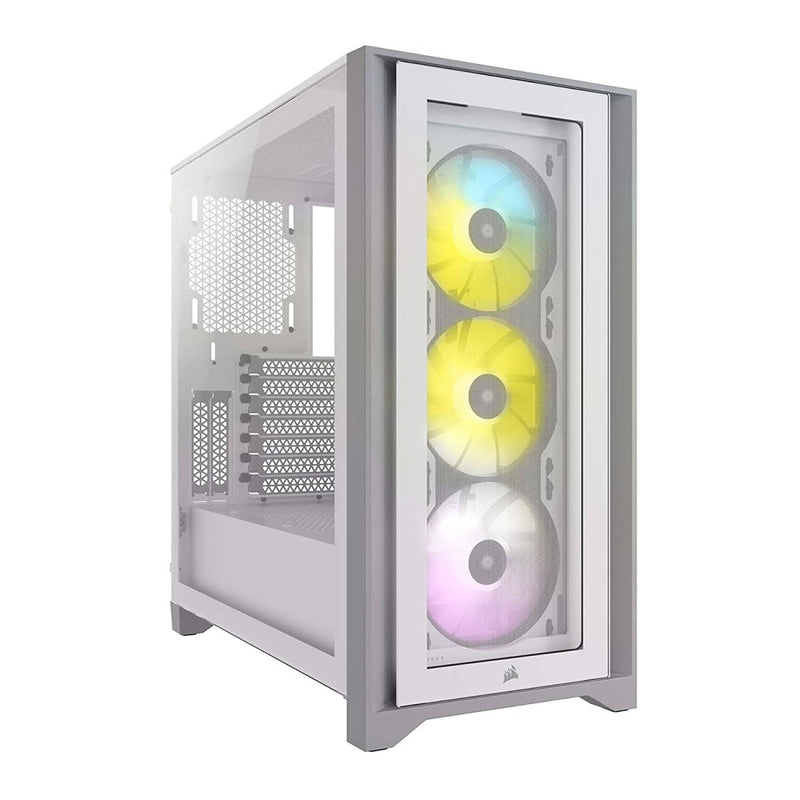 CORSAIR ICUE 4000X RGB MID - TOWER ATX CABINET WHITE - SWIFT PERIPHERALS105189