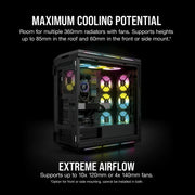 CORSAIR ICUE 5000T RGB TEMPERED GLASS MID - TOWER ATX PC CASE , BLACK - SWIFT PERIPHERALS1094144