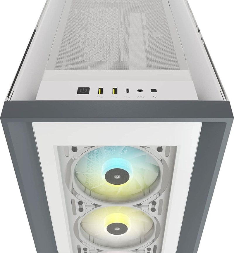 CORSAIR ICUE 5000X RGB MID - TOWER ATX CABINET WHITE - SWIFT PERIPHERALS105098