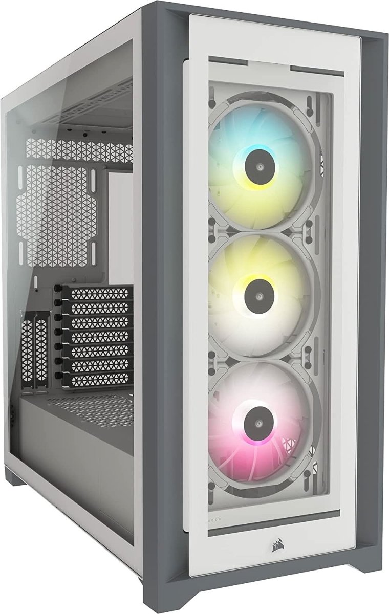 CORSAIR ICUE 5000X RGB MID - TOWER ATX CABINET WHITE - SWIFT PERIPHERALS105098