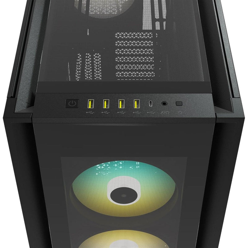 CORSAIR ICUE 7000X RGB TEMPERED GLASS FULL TOWER SMART CASE, BLACK - SWIFT PERIPHERALSCRSR0009