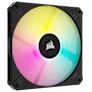 CORSAIR ICUE AF120 RGB SLIM 120MM PWM FLUID DYNAMIC BEARING FAN BLACK TWIN PACK - SWIFT PERIPHERALSCRSR0114