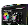 CORSAIR ICUE AF120 RGB SLIM 120MM PWM FLUID DYNAMIC BEARING FAN BLACK TWIN PACK - SWIFT PERIPHERALSCRSR0114