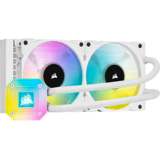 CORSAIR ICUE H100I ELITE CAPELLIX WHITE, 240MM RADIATOR, DUAL 120MM ML SERIES PWM FANS, RGB LIGHTING AND FAN CONTROL WITH SOFTWARE, LIQUID CPU COOLER - SWIFT PERIPHERALSCooler-042