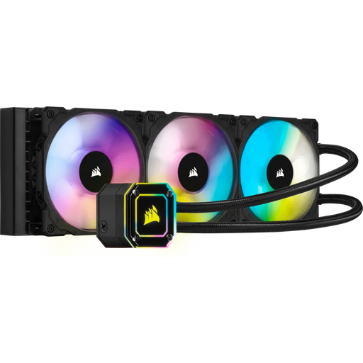 CORSAIR ICUE H150I ELITE CAPELLIX, 360MM RADIATOR, TRIPLE 120MM ML SERIES PWM FANS, RGB LIGHTING AND FAN CONTROL WITH SOFTWARE, LIQUID CPU COOLER - SWIFT PERIPHERALSCooler-046