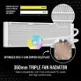 CORSAIR ICUE H150I ELITE CAPELLIX LIQUID CPU COOLER (WHITE) (CW - 9060051 - WW) - SWIFT PERIPHERALSCooler-045