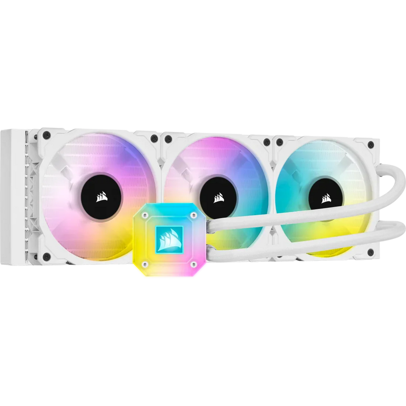 CORSAIR ICUE H150I ELITE CAPELLIX LIQUID CPU COOLER (WHITE) (CW - 9060051 - WW) - SWIFT PERIPHERALSCooler-045
