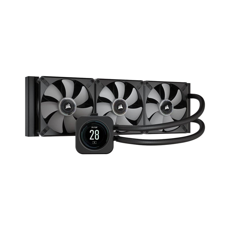 CORSAIR ICUE H150I ELITE LCD DISPLAY LIQUID CPU COOLER - SWIFT PERIPHERALSCooler-047