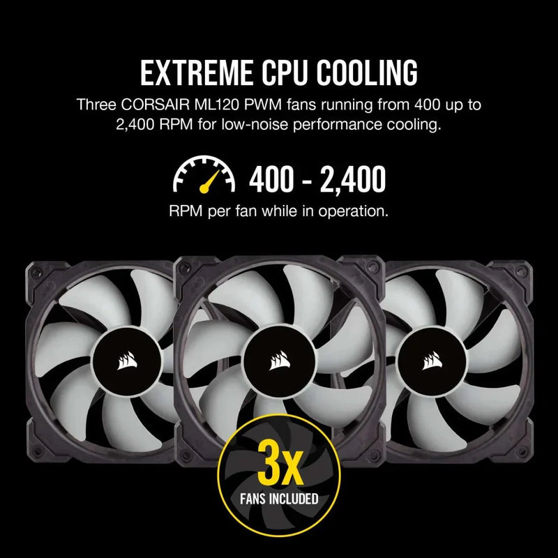 CORSAIR ICUE H150I RGB PRO XT LIQUID CPU COOLER CW - 9060045 - WW - SWIFT PERIPHERALSCooler-048