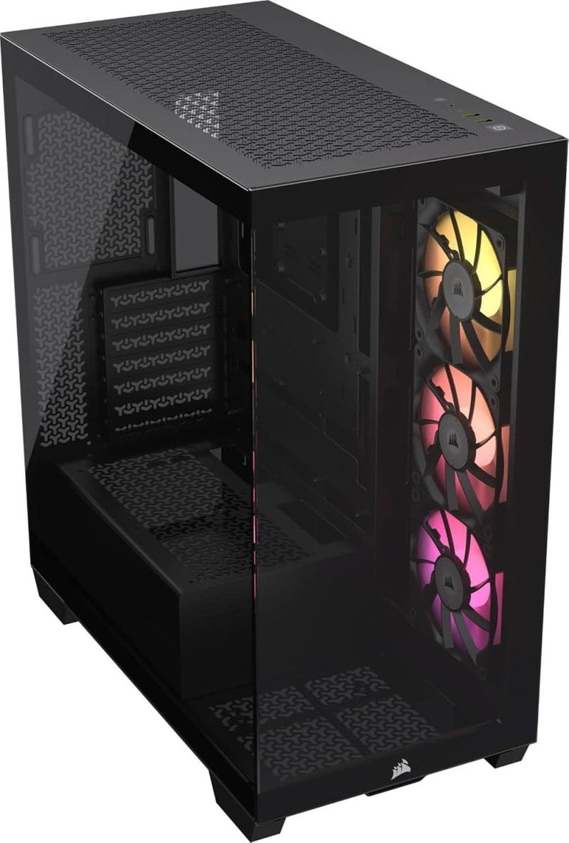 CORSAIR ICUE LINK 3500X RGB TEMPERED GLASS MID - TOWER, BLACK - SWIFT PERIPHERALSCRSR0205