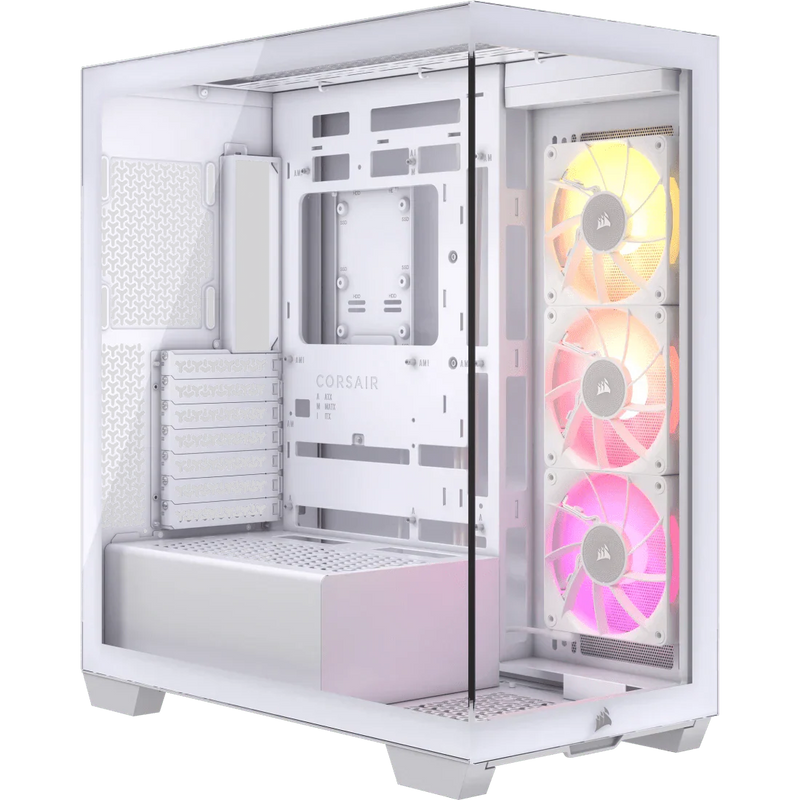 CORSAIR ICUE LINK 3500X RGB TEMPERED GLASS MID - TOWER, WHITE - SWIFT PERIPHERALSCRSR0206