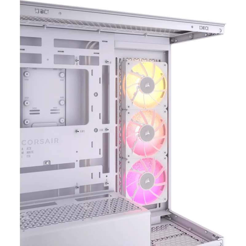 CORSAIR ICUE LINK 3500X RGB TEMPERED GLASS MID - TOWER, WHITE - SWIFT PERIPHERALSCRSR0206