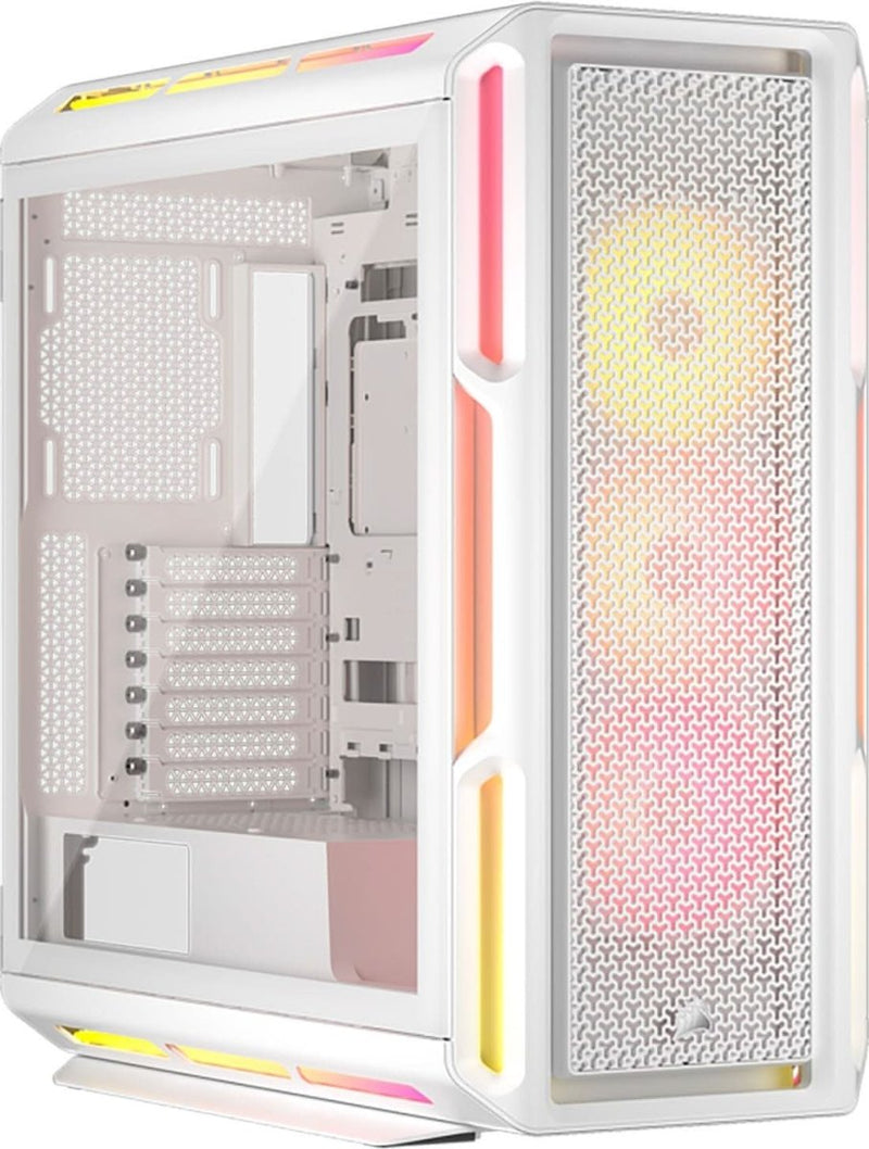 CORSAIR ICUE LINK 5000T LX RGB MID - TOWER PC CASE, WHITE - SWIFT PERIPHERALS1092244