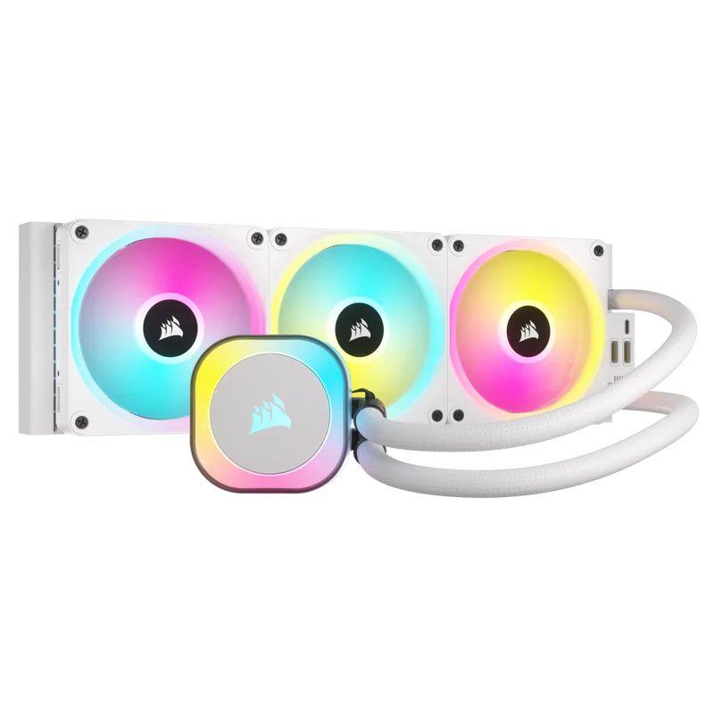 CORSAIR ICUE LINK H150I RGB WHITE ALL IN ONE 360MM CPU LIQUID COOLER (CW - 9061006 - WW) - SWIFT PERIPHERALSCooler-052