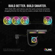 CORSAIR ICUE LINK H150I RGB WHITE ALL IN ONE 360MM CPU LIQUID COOLER (CW - 9061006 - WW) - SWIFT PERIPHERALSCooler-052