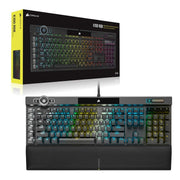 CORSAIR K100 RGB OPTICAL - MECHANICAL GAMING KEYBOARD BACKLIT RGB LED CORSAIR OPX BLACK PBT KEYCAPS CH - 912A01A - NA - SWIFT PERIPHERALS1092055