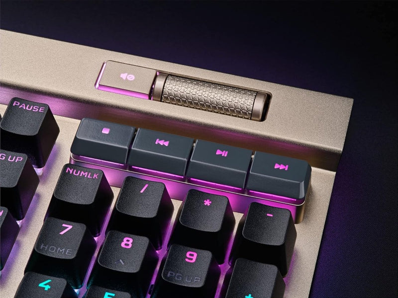 CORSAIR K100 RGB OPTICAL - MECHANICAL GAMING KEYBOARD - MIDNIGHT GOLD - SWIFT PERIPHERALS1092056