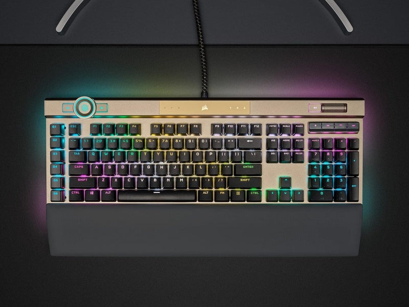 CORSAIR K100 RGB OPTICAL - MECHANICAL GAMING KEYBOARD - MIDNIGHT GOLD - SWIFT PERIPHERALS1092056