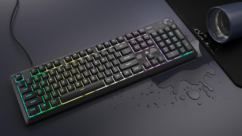 CORSAIR K55 CORE RGB GAMING KEYBOARD BACKLIT ZONED RGB LED RUBBERDOME CH - 9226C65 - NA - SWIFT PERIPHERALS1092061