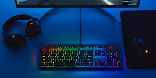 CORSAIR K60 PRO RGB CHERRY MX VIOLET MECHANICAL GAMING KEYBOARD - SWIFT PERIPHERALS105104