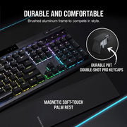 CORSAIR K70 MK.2 RGB CHERRY MX BROWN MECHANICAL GAMING KEYBOARD - SWIFT PERIPHERALS1092058