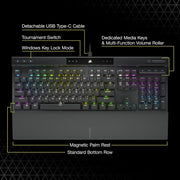 CORSAIR K70 MK.2 RGB CHERRY MX BROWN MECHANICAL GAMING KEYBOARD - SWIFT PERIPHERALS1092058