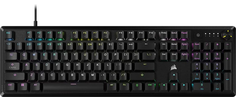 CORSAIR K70 RGB CORE MECHANICAL GAMING KEYBOARD BACKLIT RGB LED CORSAIR MLX RED BLACK CH - 910971E - NA - SWIFT PERIPHERALS1092059