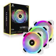 CORSAIR LL120 RGB CABINET FAN TRIPLE PACK WITH LIGHTING NODE PRO WHITE - SWIFT PERIPHERALS1085092