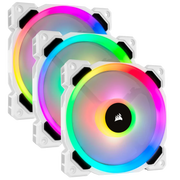 CORSAIR LL120 RGB CABINET FAN TRIPLE PACK WITH LIGHTING NODE PRO WHITE - SWIFT PERIPHERALS1085092