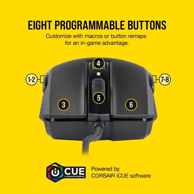 CORSAIR M55 RGB PRO AMBIDEXTROUS MULTI - GRIP GAMING MOUSE - SWIFT PERIPHERALS105105
