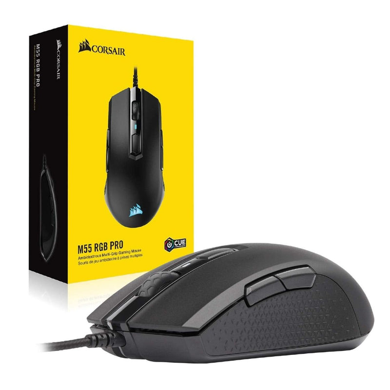 CORSAIR M55 RGB PRO AMBIDEXTROUS MULTI - GRIP GAMING MOUSE - SWIFT PERIPHERALS105105